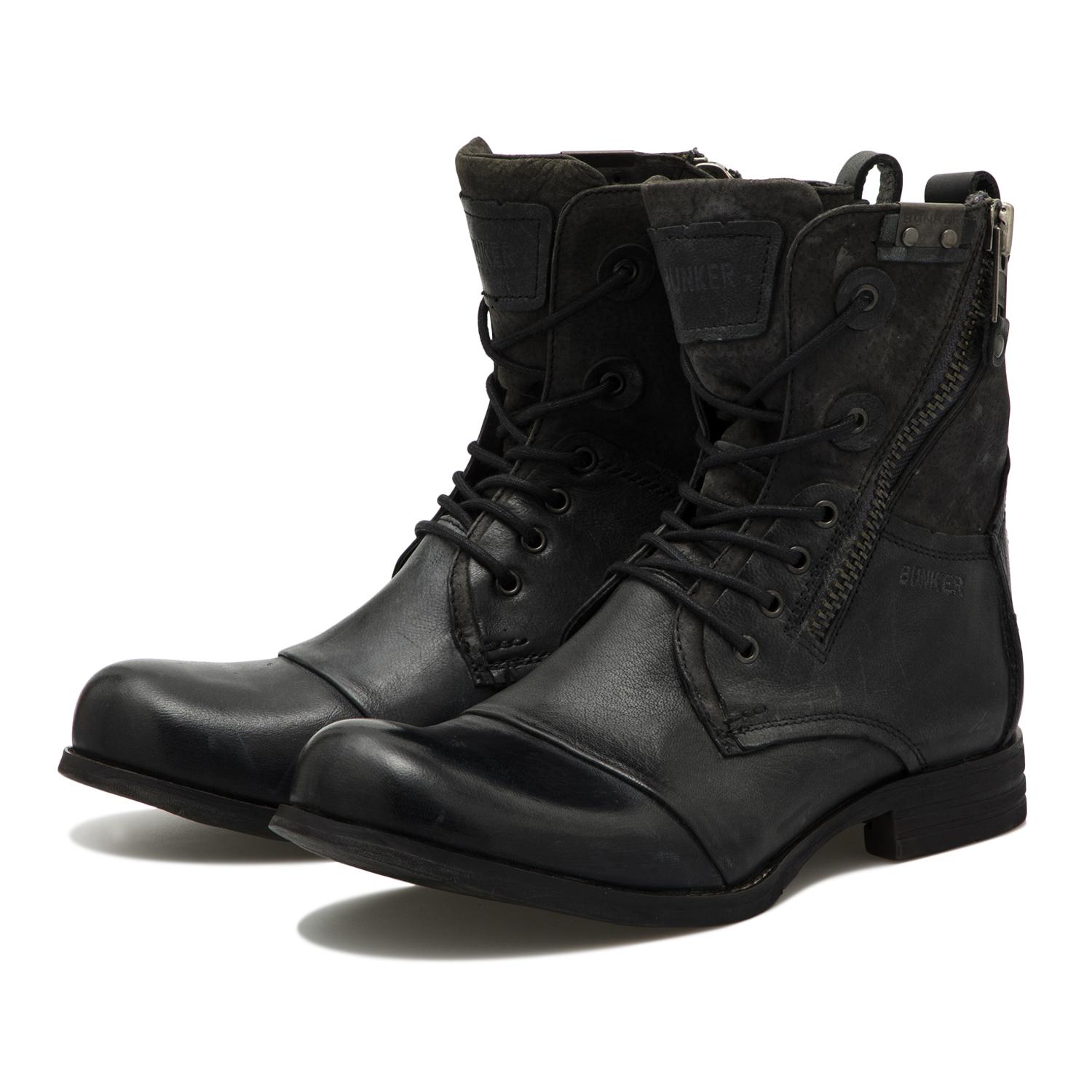 靴 Timberland 3eye 25.5cm BUNKER】 バンカー ZIP BOOT ジップブーツ POR-P50 P.CARBON | ABC
