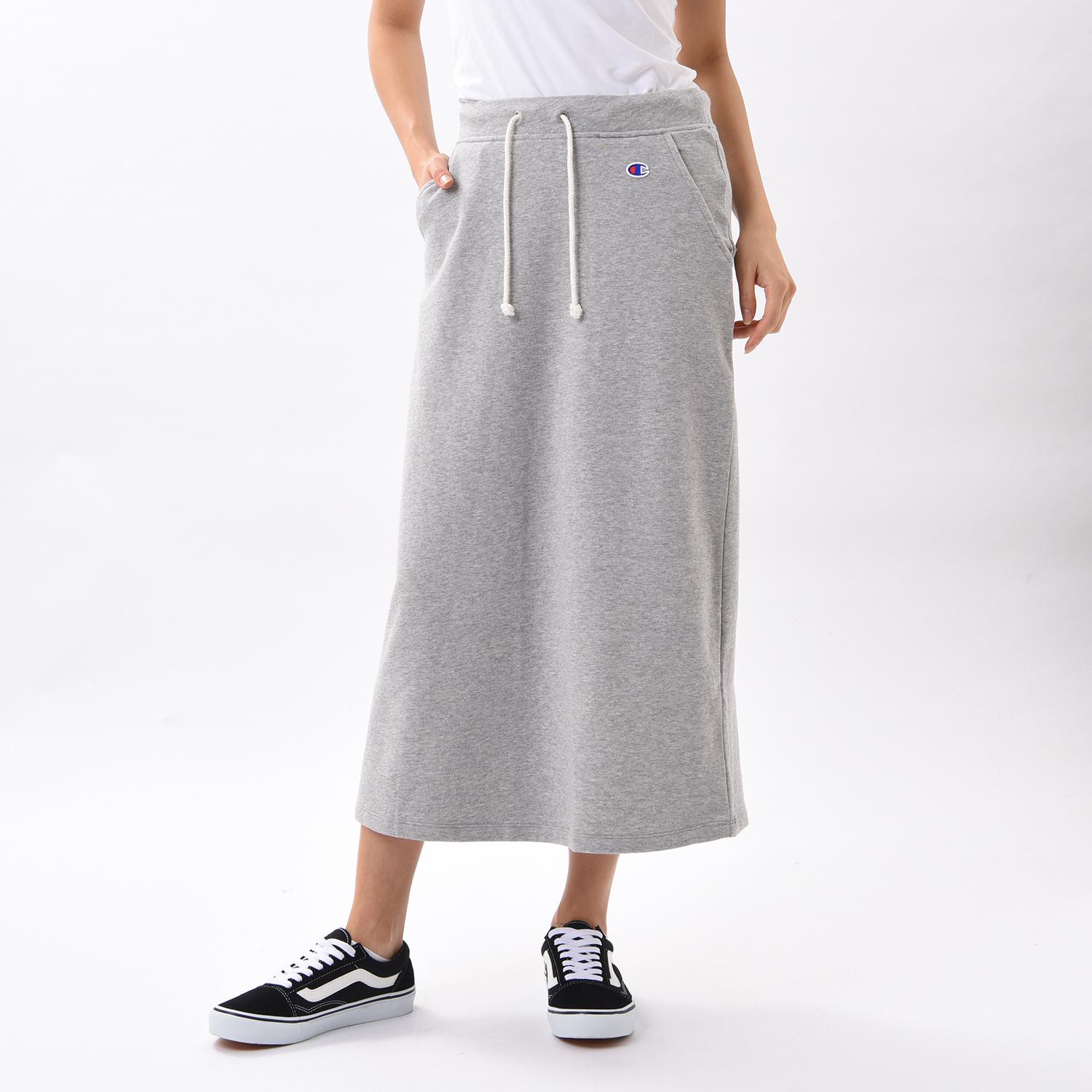 レディース Champion チャンピオン W Basicロングスカート Cd スカート Cw K2 グレー Abc Mart 公式通販