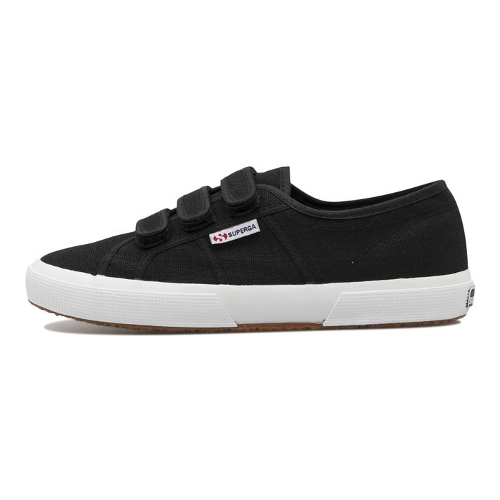 SUPERGA 2750�R�b�g���X�g���b�v BLACK-Fwht F83