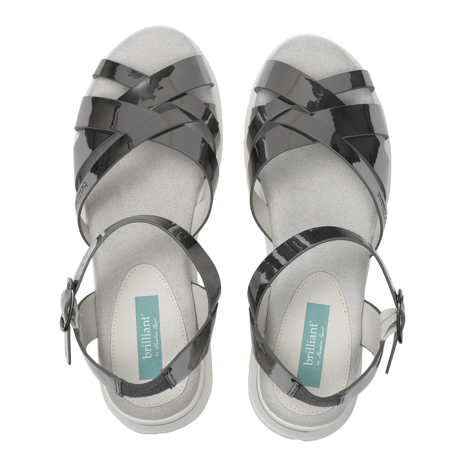 レディース Hawkins ホーキンス Bl Arianna 5 ブリリアント サンダル Hw Gunmetal Abc Mart 公式通販