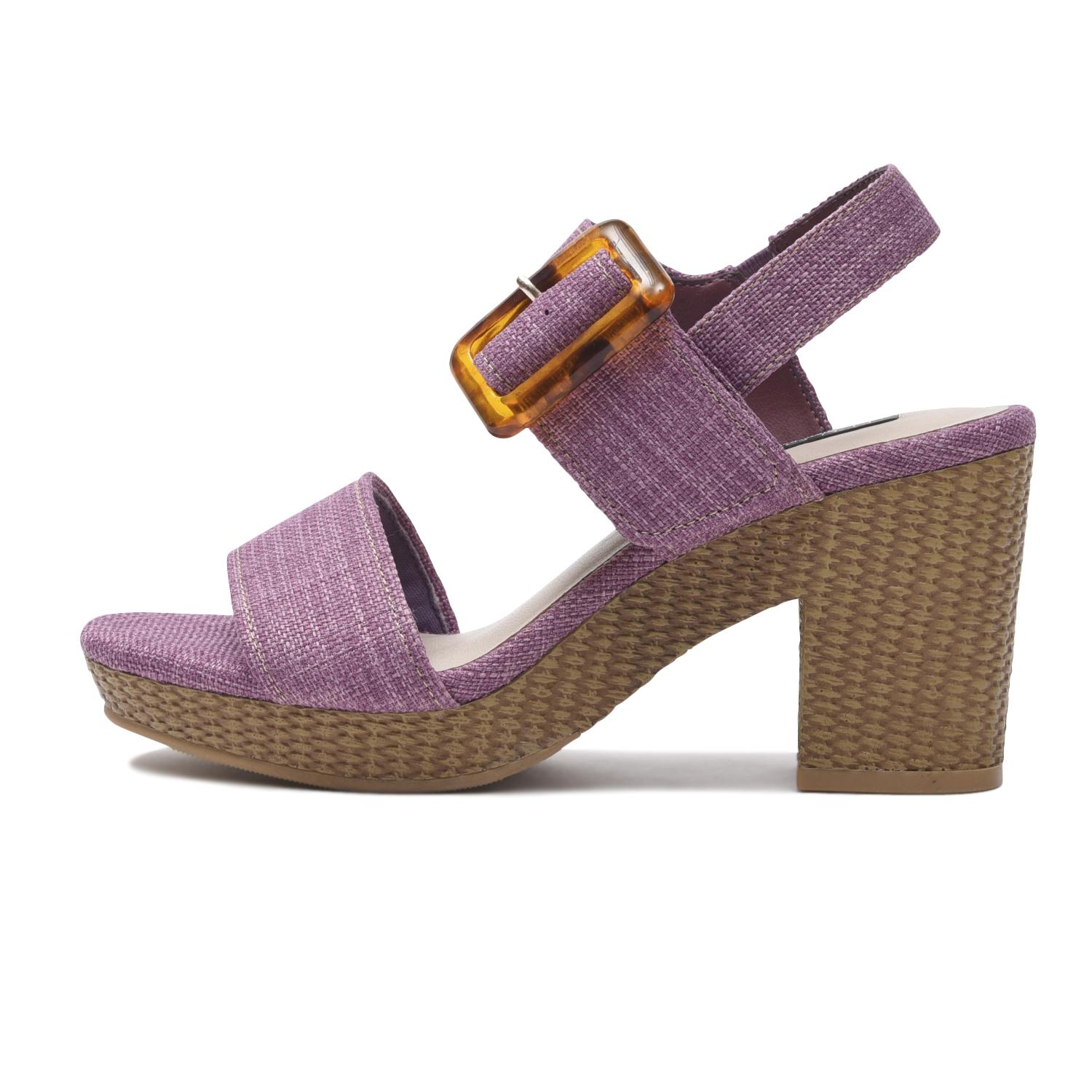 レディース Nuovo ヌオーヴォ Big Buckle Hl 8 ビッグバックルサンダル Ne Purple Abc Mart 公式通販