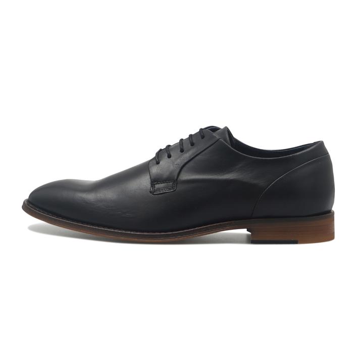 【COXX BORBA】 コックスボルバ PLAIN プレーントゥ MRUBI120 BLACK 39(24.5cm)