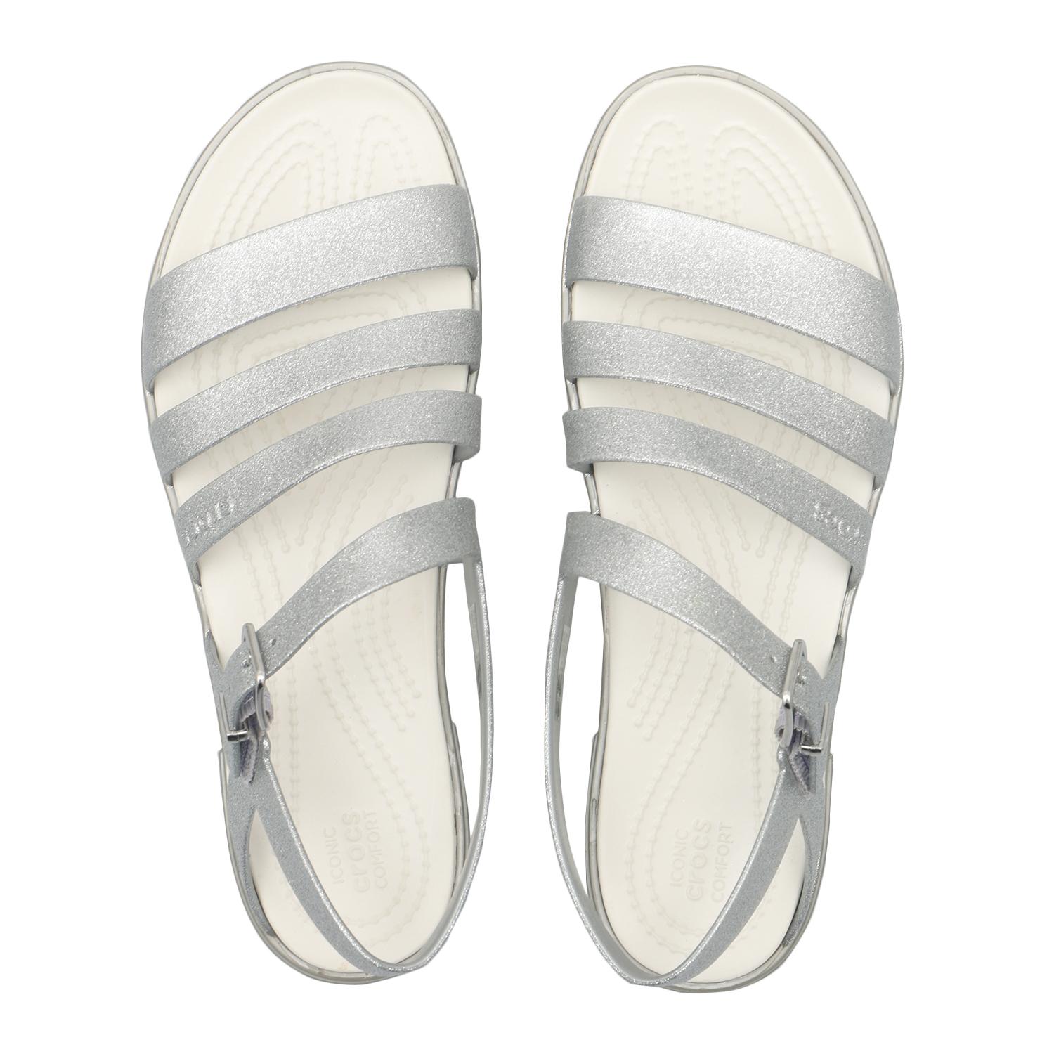 レディース 【crocs】 クロックス TULUM GLITTER SANDAL W トゥルム