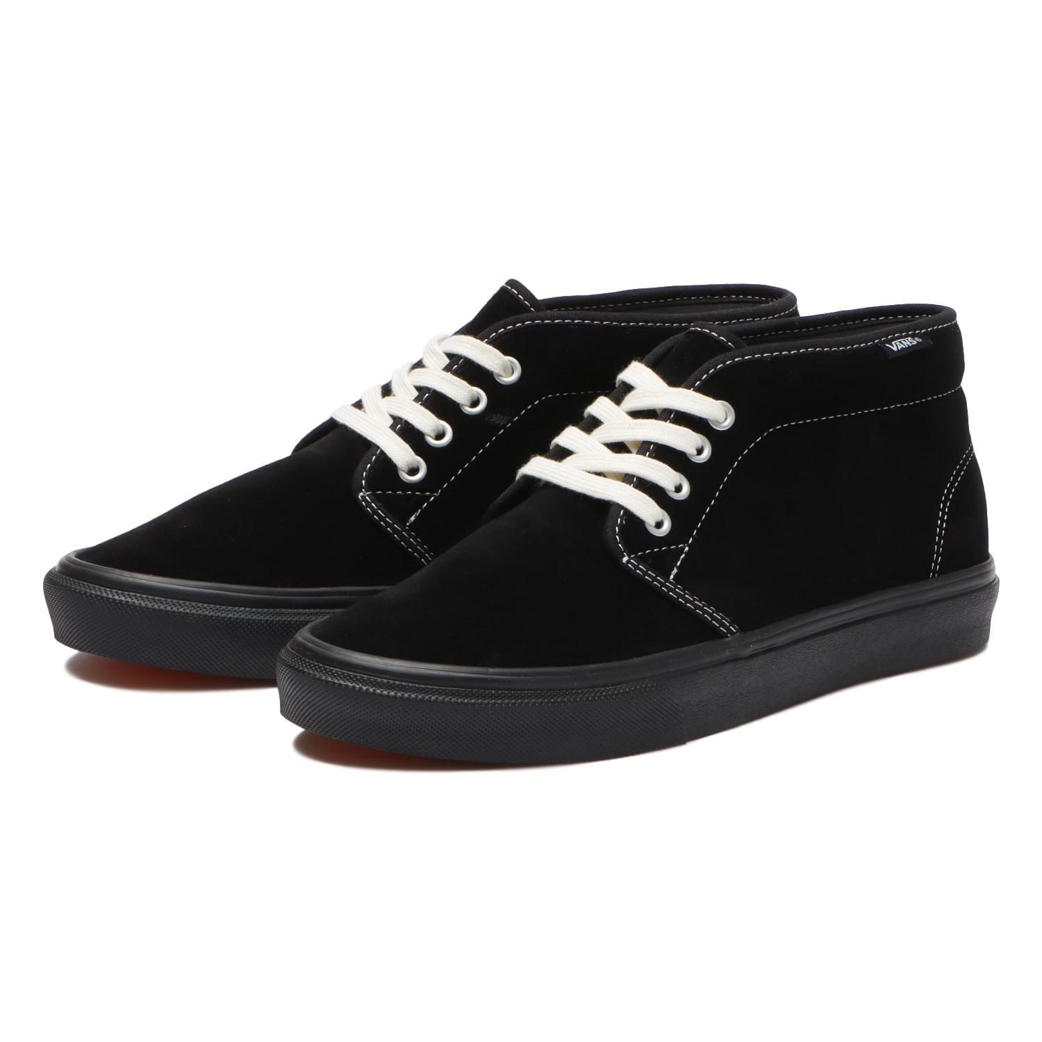 ひど VANS CHUKKA チャッカ V49CF SUEDE 黒 VANS】 ヴァンズ CHUKKA チャッカ V49CF SUEDE BLACK/BLACK