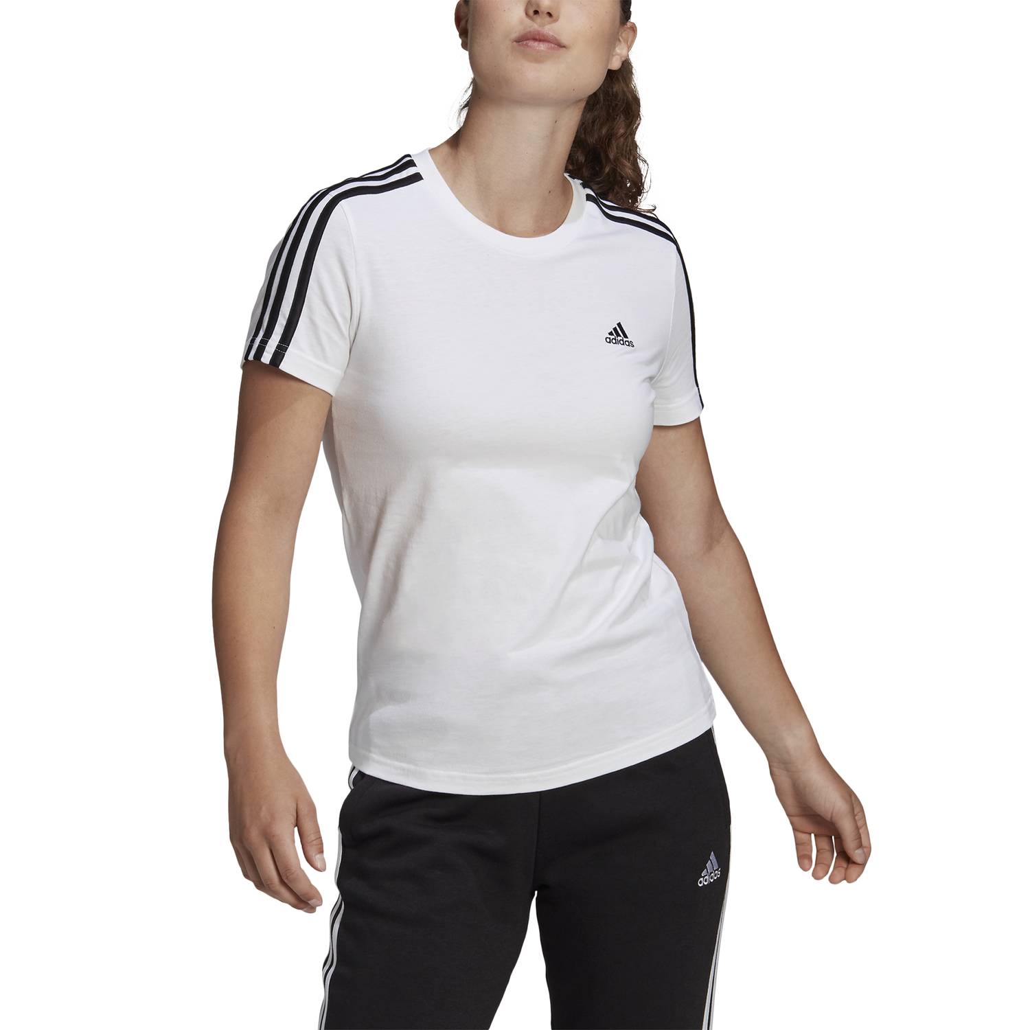 レディース Adidas アディダス W Ess 3st Tシャツ ショートスリーブtシャツ Gl07 Wht Blk Abc Mart 公式通販 レディース Adidas アディダス W Ess 3st Tシャツ ショートスリーブtシャツ Gl07 Wht Blk Abc Mart 公式通販