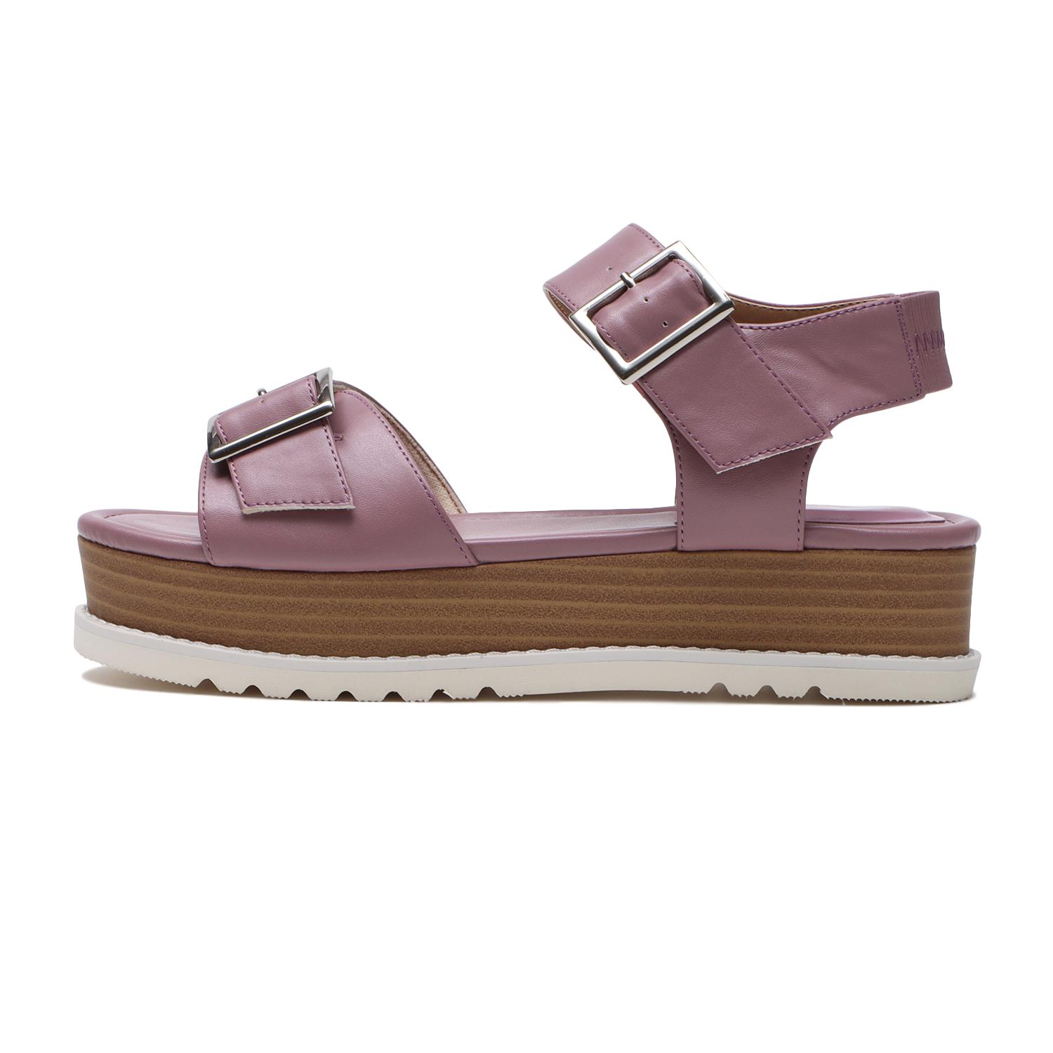 レディース Nuovo ヌオーヴォ Belt W Wdg Snd4 ベルトダブルウエッジサンダル４ Nc Purple Abc Mart 公式通販