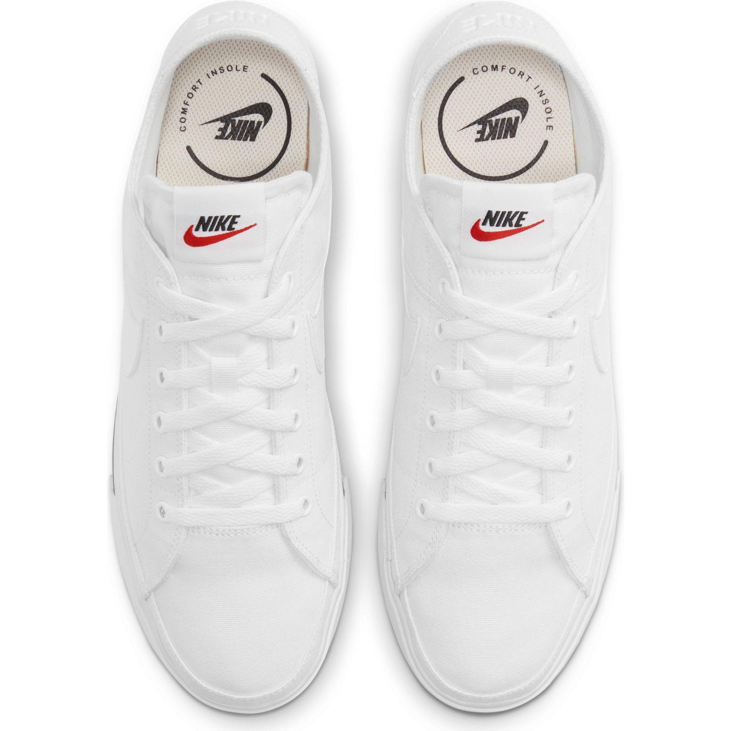 Nike ナイキ Court Legacy Cnvs コート レガシー キャンバス Mcw6539 100wht Wht Abc Mart 公式通販