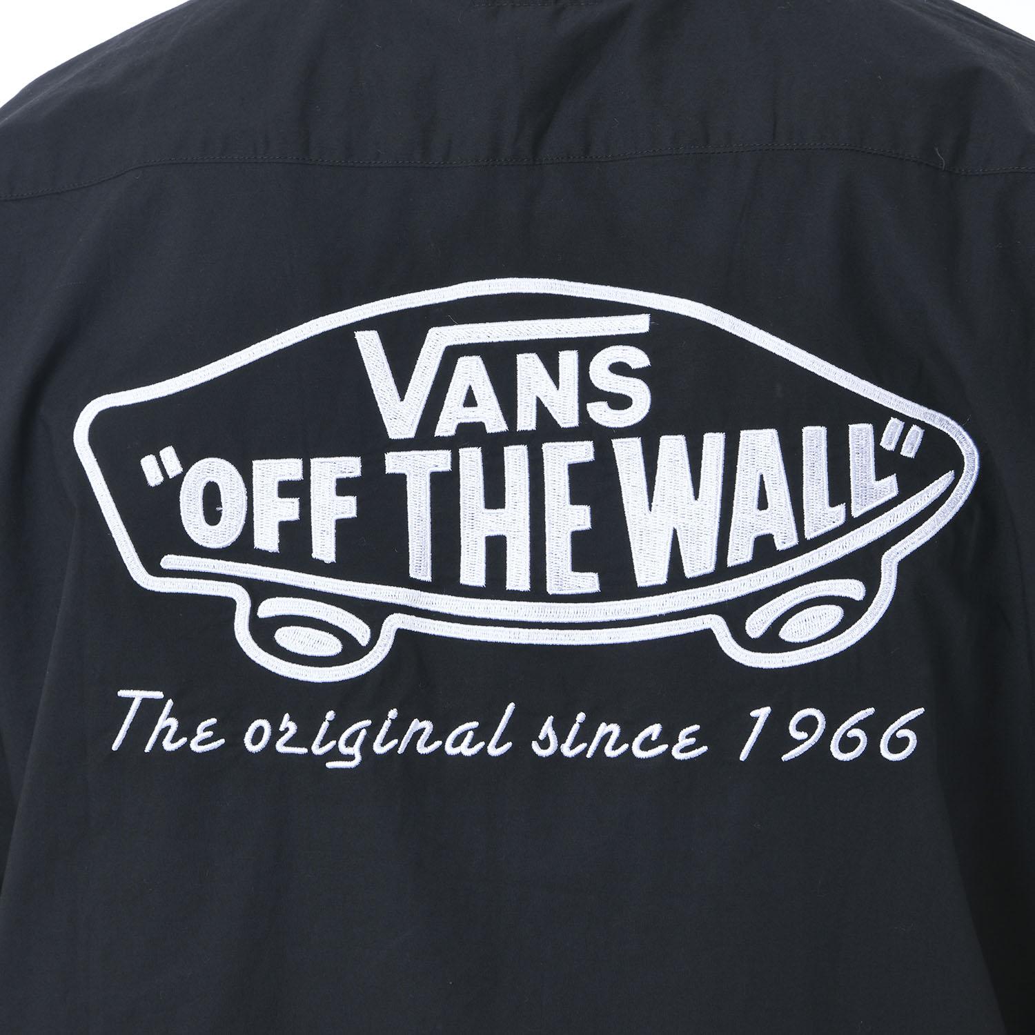 【VANS】 ヴァンズ M VANS ZIP BOWLING SHIRT ショートスリーブ 121H1060400 BLACK ABCMART 【公式通販】