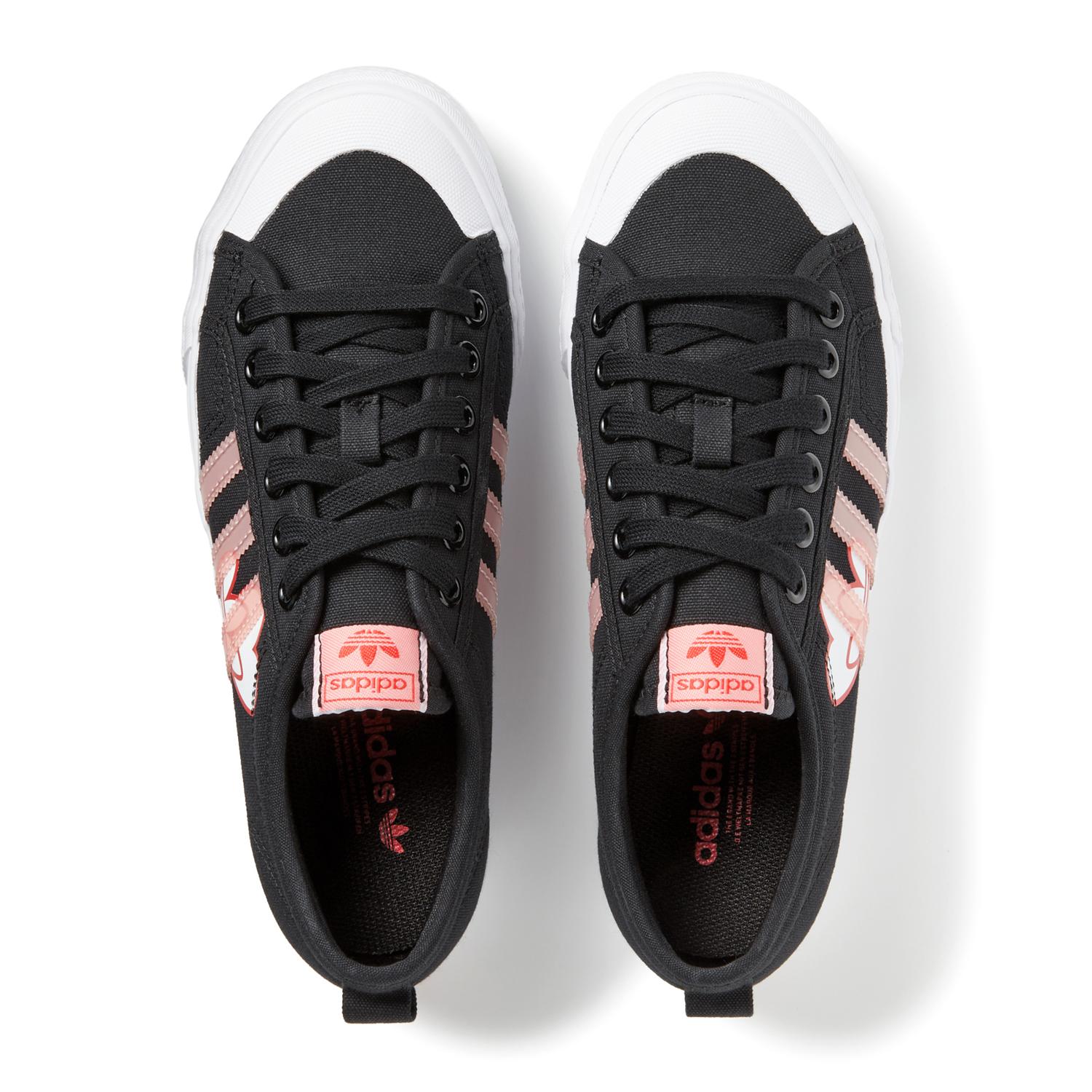 여성용 ADIDAS 아디다스 NIZZA W 닛츠 W FX9006 CBLKFWWTVRED