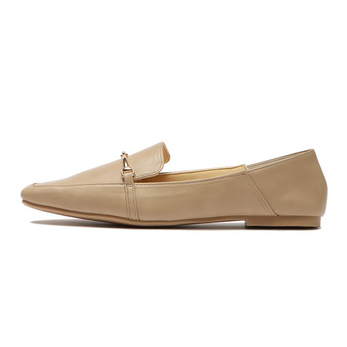 �y���������z ���f�B�[�X �yJOLI ENCORE�z �W�����[�A���R�[�� SQUARE LOAFERS 2 �X�N�G�A�g�D���[�t�@�[2 JE-202 BEIGE 22.5cm