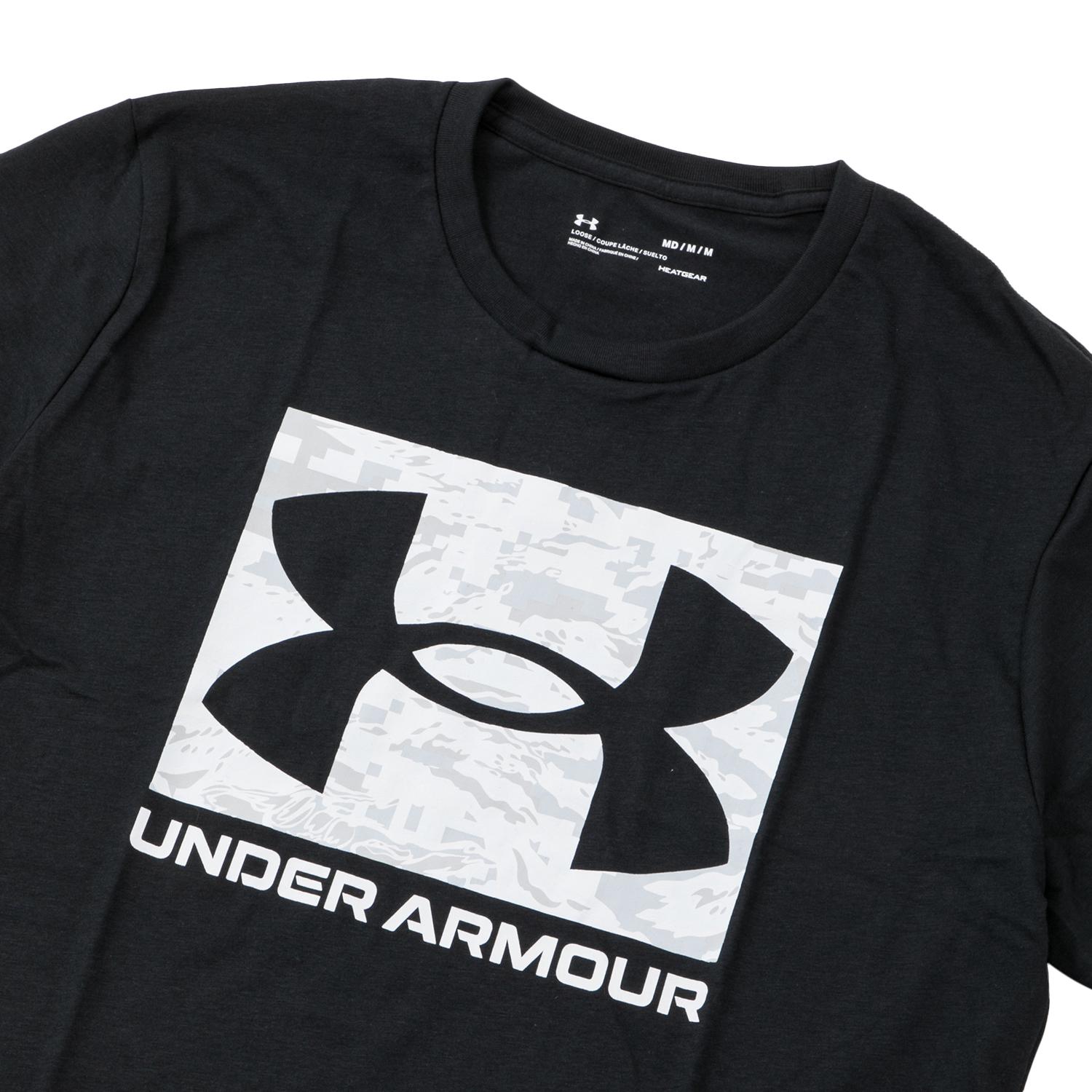 Under Armour アンダーアーマー M Ua Abc Camo Boxed Logo Ss ショートスリーブ 001blk Blk Abc Mart 公式通販