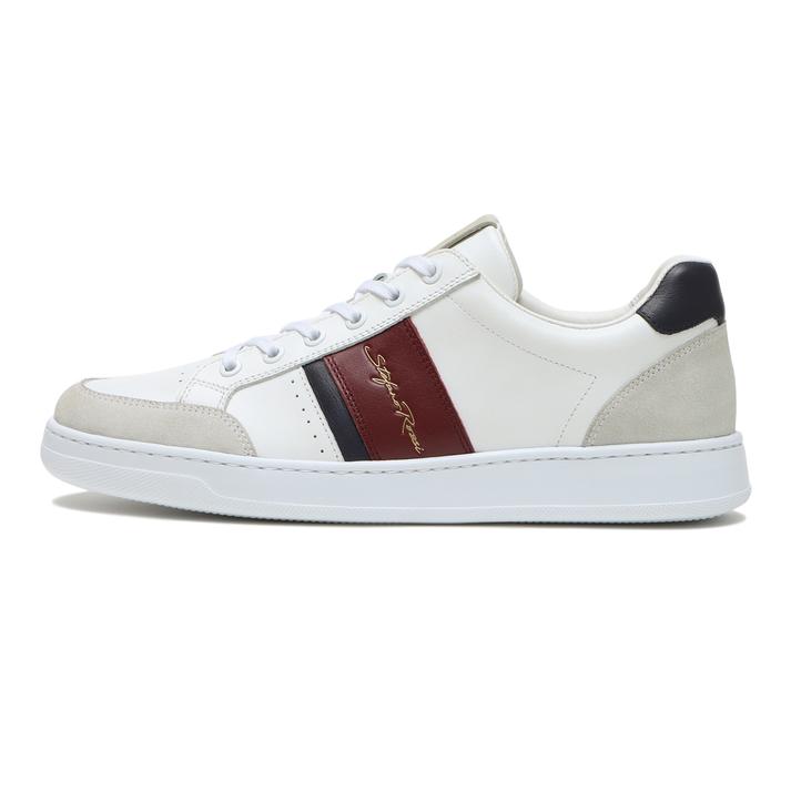 【STEFANO ROSSI】 ステファノロッシ ALCE COURT アルチェ コート SR04276 BIANCO/BORDO 39(24.5cm)