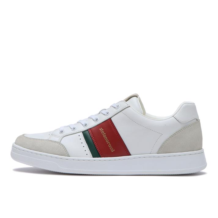 yz ySTEFANO ROSSIz Xet@mbV ALCE COURT A`F R[g SR04276 WHITE/RED 43(27.5cm)