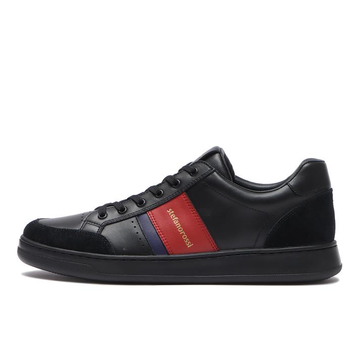 yz ySTEFANO ROSSIz Xet@mbV ALCE COURT A`F R[g SR04276 BLACK/RED 42(26.5-27cm)