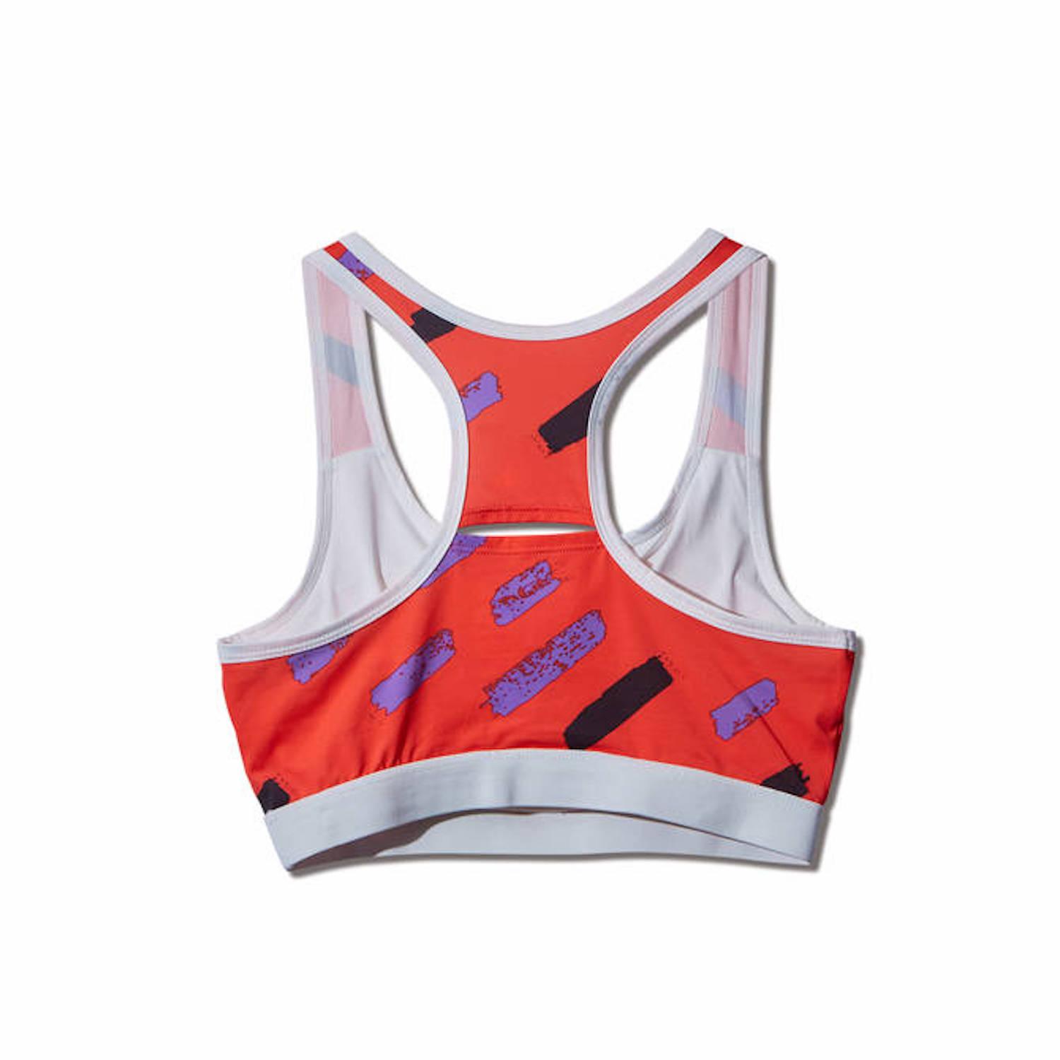 AKTR スポーツブラ Lサイズ 赤 AKTR】 アクター W BRUSH STROKES SPORTS BRA スポーツブラ 220