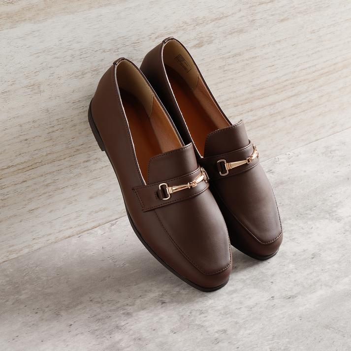 レディース 【ABC SELECT】 エービーシーセレクト BIT LOAFER 1.5 ビットローファー 1.5 W5005 BROWN XS(22cm)
