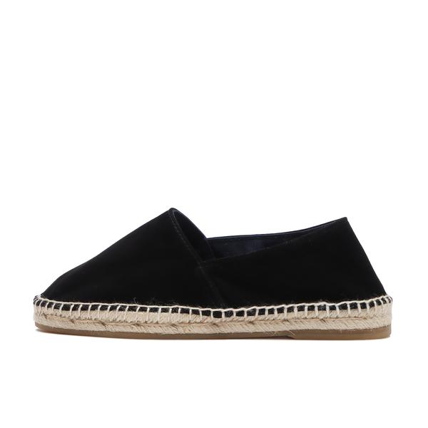 PORTER CLASSIC エスパドリーユ (ウィメンズ) シープ スエード ブラック 22.5cm