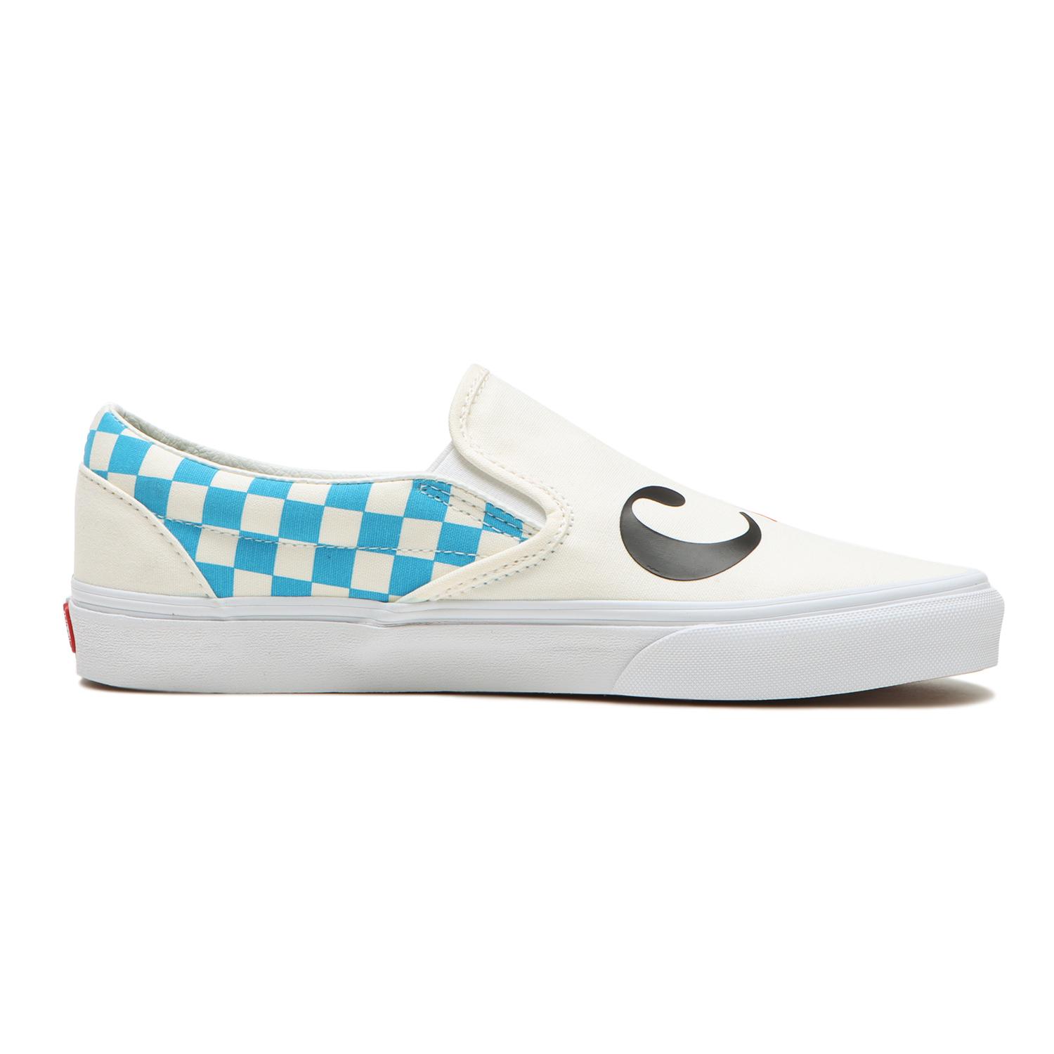 【VANS】 ヴァンズ CLASSIC SLIP-ON クラシックスリッポン VN000XG88MY (MOCA)LOGO/CYAN 【VANS】 ヴァンズ CLASSIC SLIP-ON クラシックスリッポン VN000XG88MY (MOCA)LOGO/CYAN
