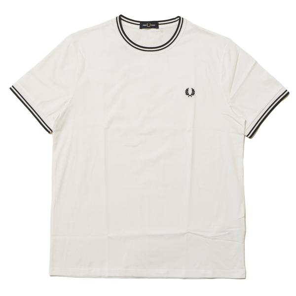 FRED PERRY ツイン ティップド Tシャツ ホワイト M
