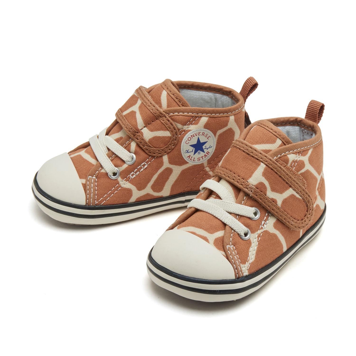 新作 コンバース Converse ベビー オールスター N ジラフスポット V 1 12 15cm アニマル柄の中でも新鮮な印象のジラフ柄をアッパーに Sale 86 Off