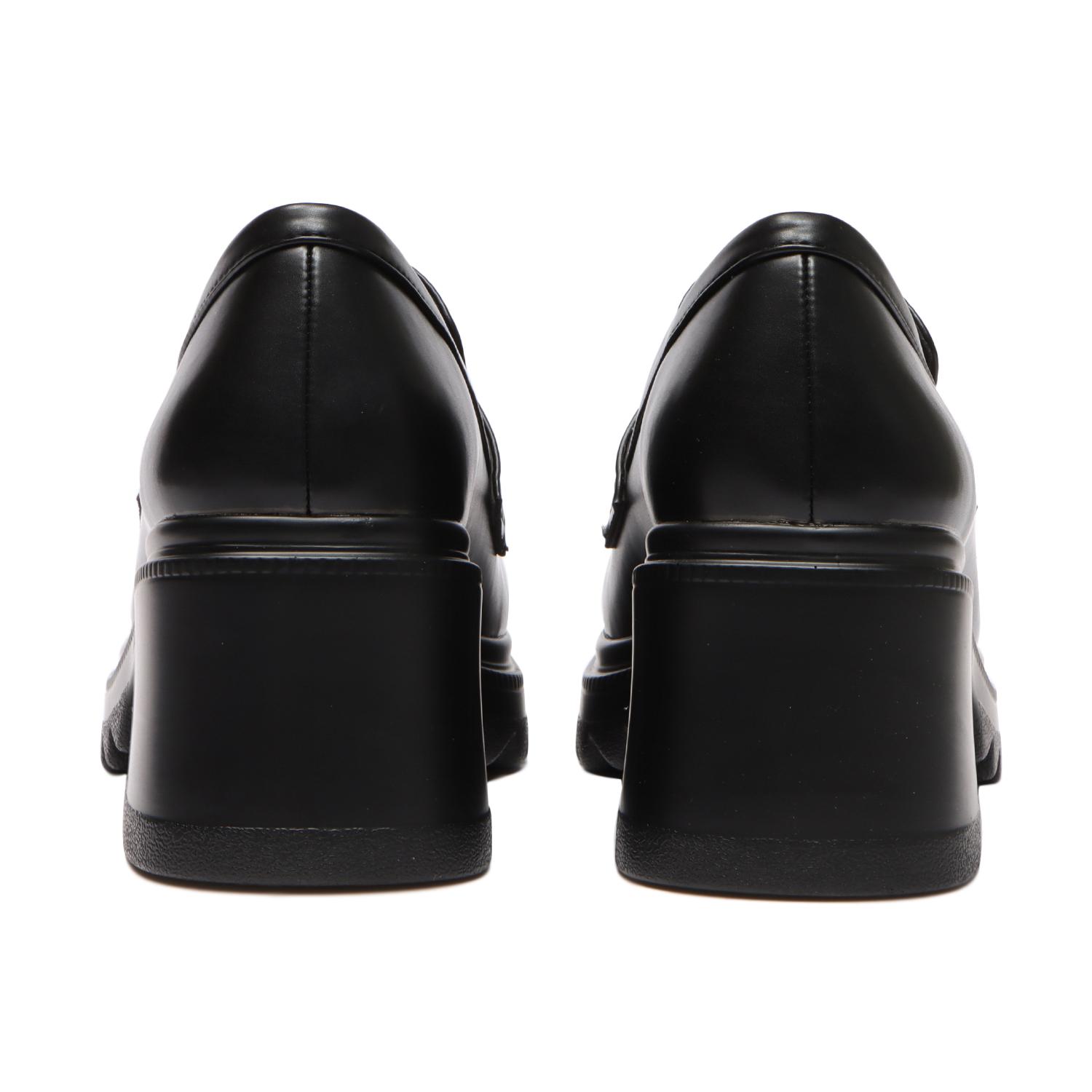 ローファー7C 楽天市場】ローファー 靴 レディース スクエアトゥ 7cmヒール 厚底 太