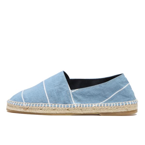 PORTER CLASSIC エスパドリーユ (メンズ) フィッシャーマンズ リネン ブルー 25.5cm