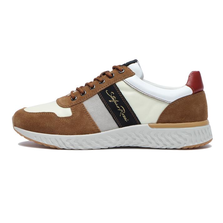 ySTEFANO ROSSIz Xet@mbV ROVIGO B[S SR03915 BROWN/WHITE 43(27.5cm)