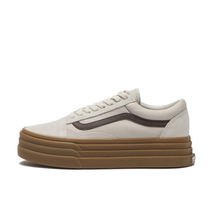 VANS �I�[���h�X�N�[�� 3�\�[�� BEIGE/BROWN
