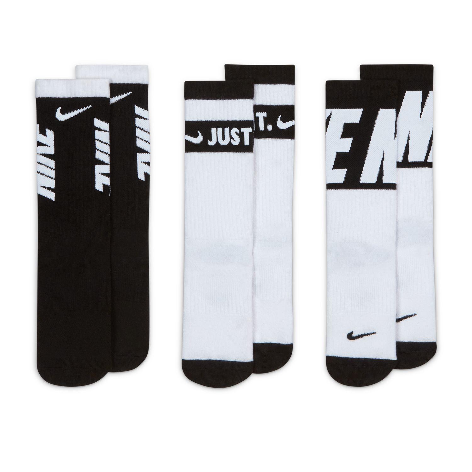 キッズ 【NIKE】 ナイキ K EVERDAY CUSH CREW 3PR ソックス