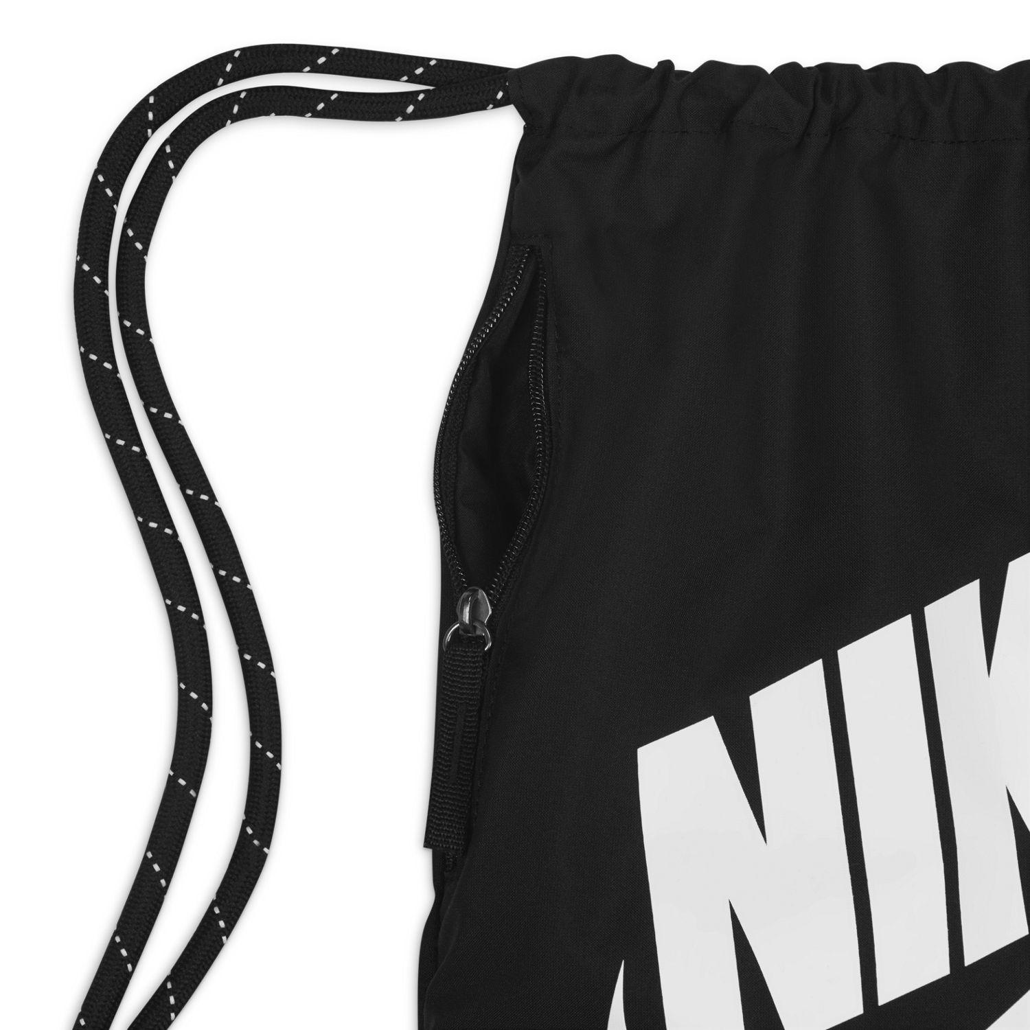 NIKE】 ナイキ HERITAGE DRAWSTRING バッグ DC4245 010BLACK/WHITE