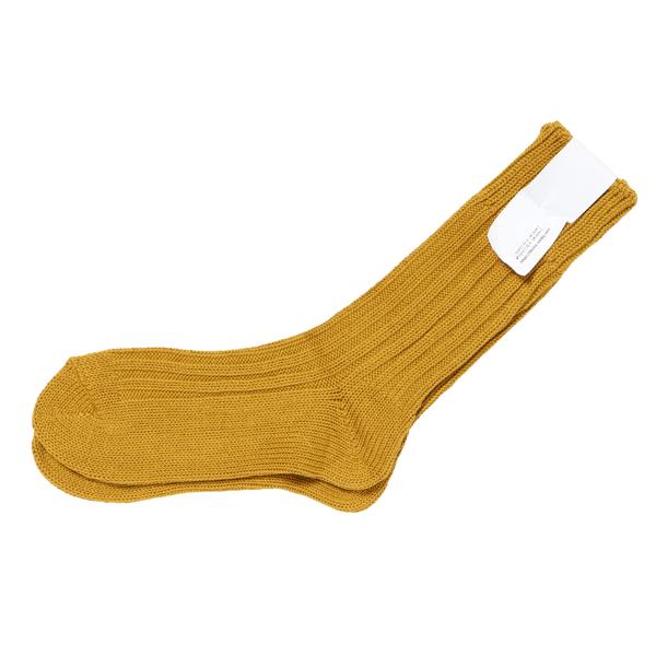 decka ケースド ヘビーウェイト プレーン ソックス イエロー 1