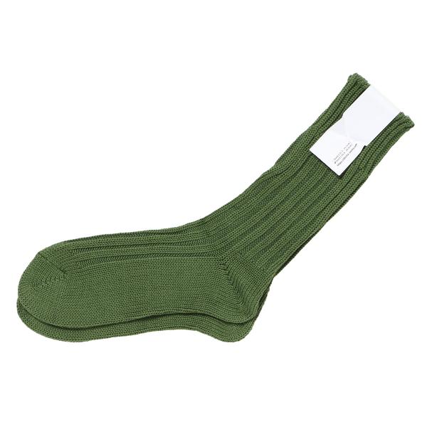 decka ケースド ヘビーウェイト プレーン ソックス グリーン 2