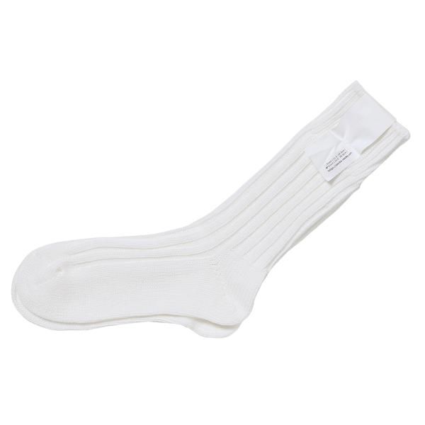 decka ケースド ヘビーウェイト プレーン ソックス ホワイト 1