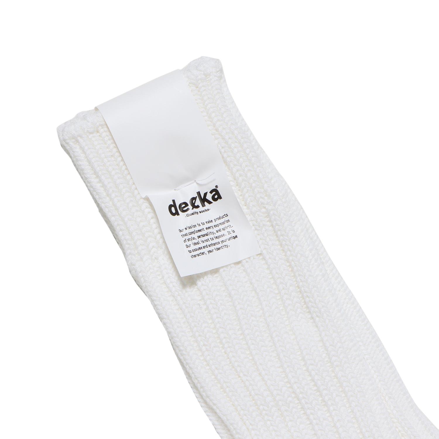  decka CASED HEAVYWEIGHT PLAIN SOCKS画像2
