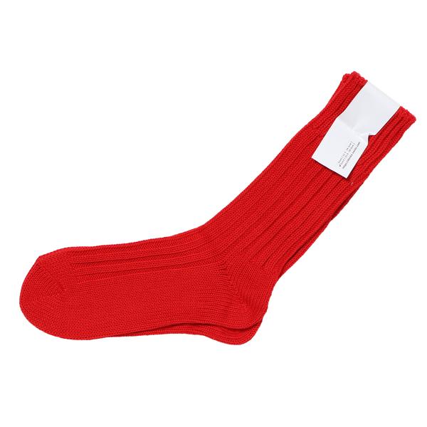 decka ケースド ヘビーウェイト プレーン ソックス レッド 1