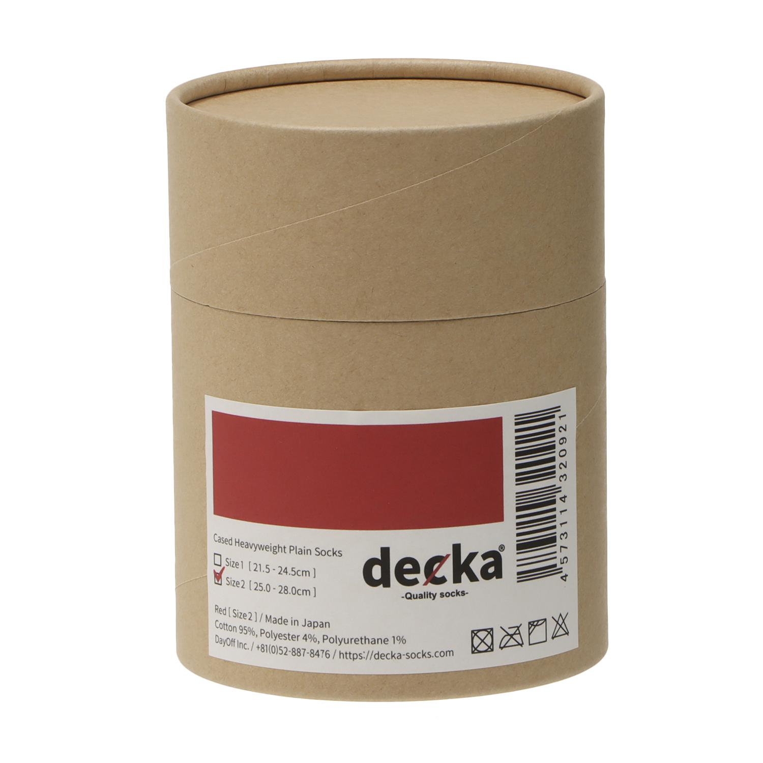  decka CASED HEAVYWEIGHT PLAIN SOCKS画像4