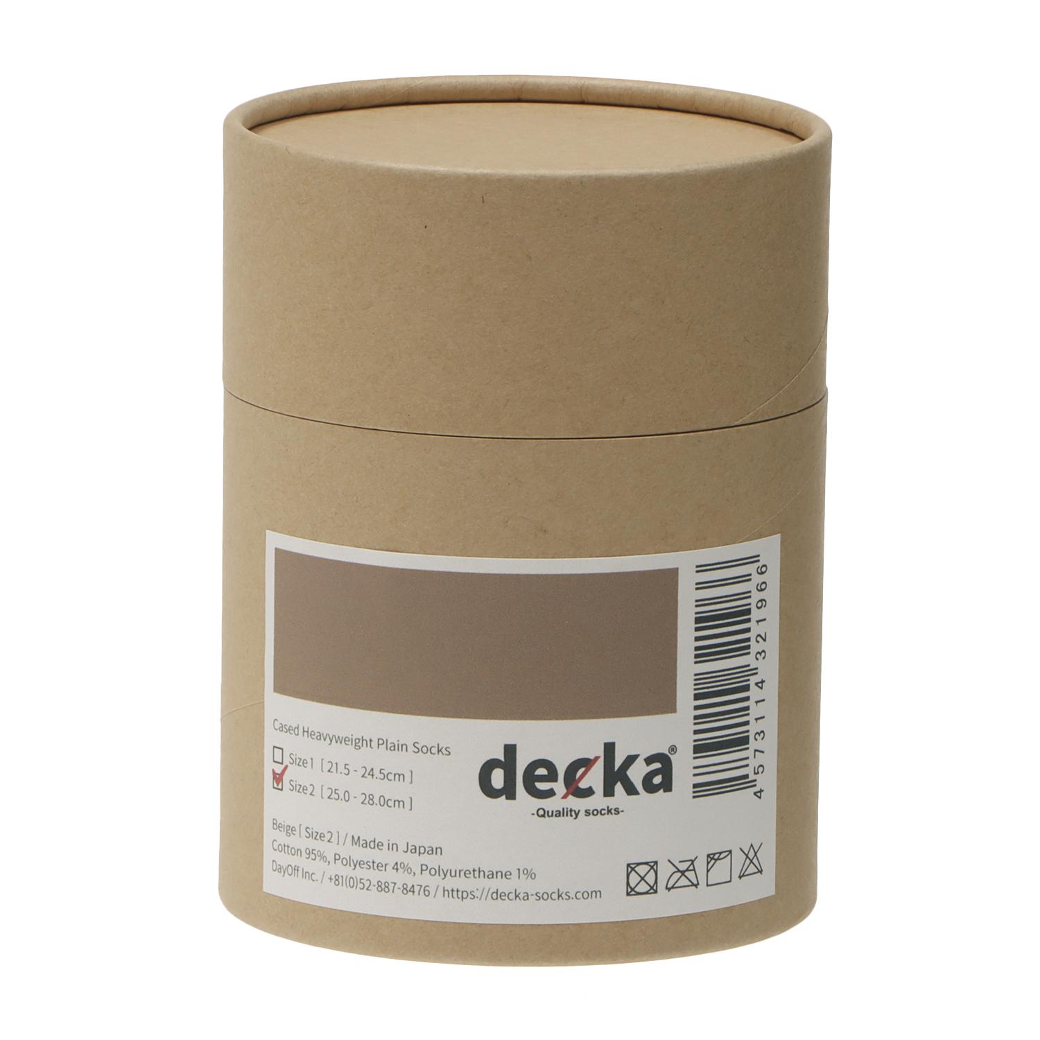  decka CASED HEAVYWEIGHT PLAIN SOCKS画像4