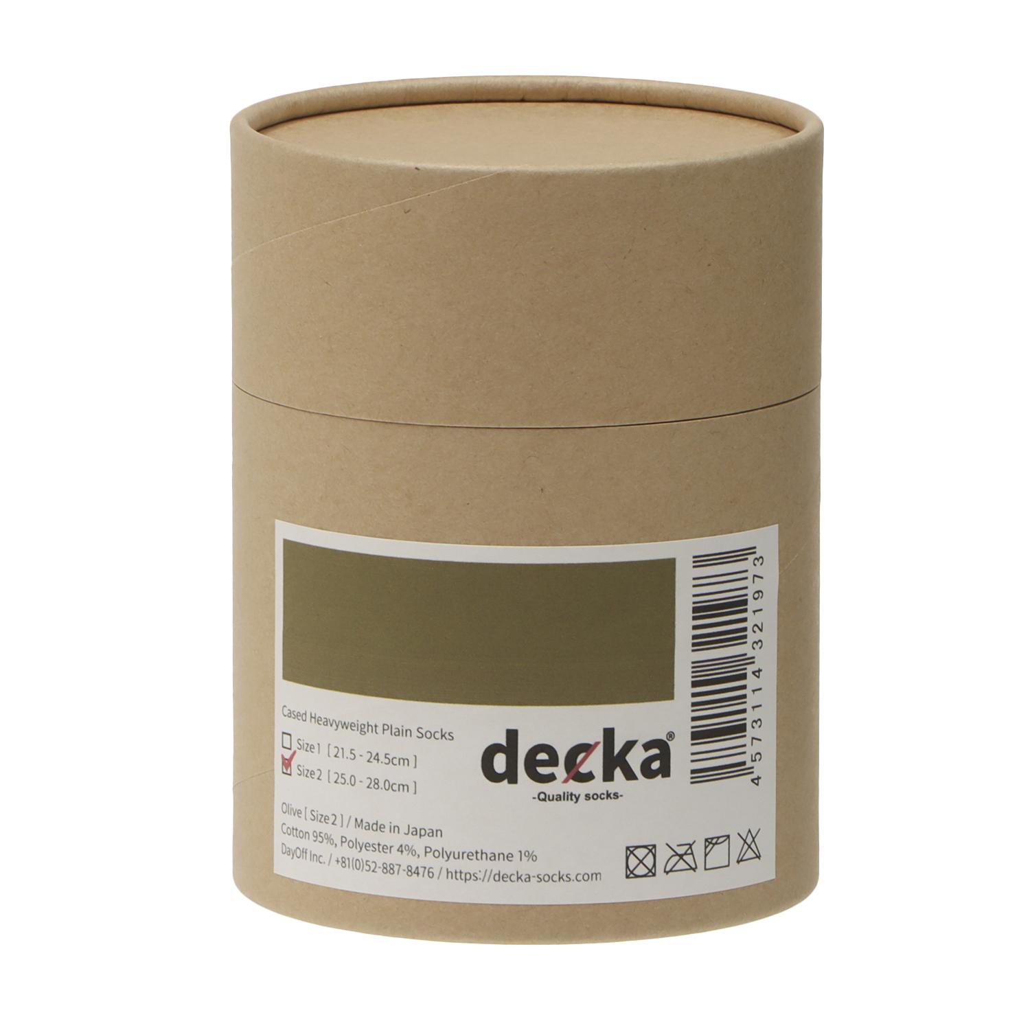  decka CASED HEAVYWEIGHT PLAIN SOCKS画像4