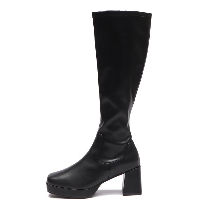 �y���������z ���f�B�[�X �yJOLI ENCORE�z �W�����[�A���R�[�� SQ PLAT LBT 7.5 �X�N�G�A�v���b�g�����O�u�[�c 7.5 JE86003 BLACK XL(24.5-25cm)