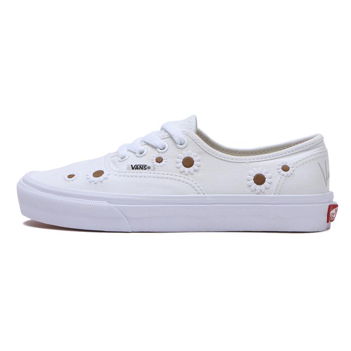 yVANSz @Y AUTHENTIC I[ZeBbN V44CF EMB.F WHITE/FLOWER 6H(24.5cm)