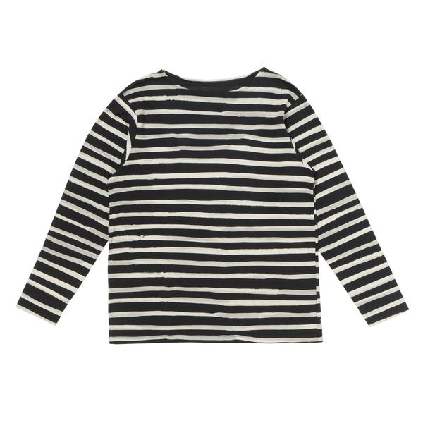 PORTER CLASSIC アーティスト ボーダー ボートネック ブラック XL