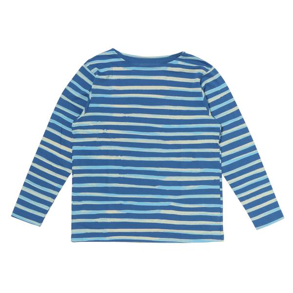 PORTER CLASSIC アーティスト ボーダー ボートネック ブルー XL