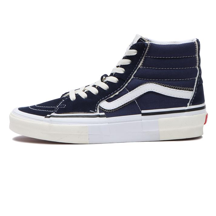 VANS �X�P�[�g�n�C���R���X�g���N�g NAVY/WHITE