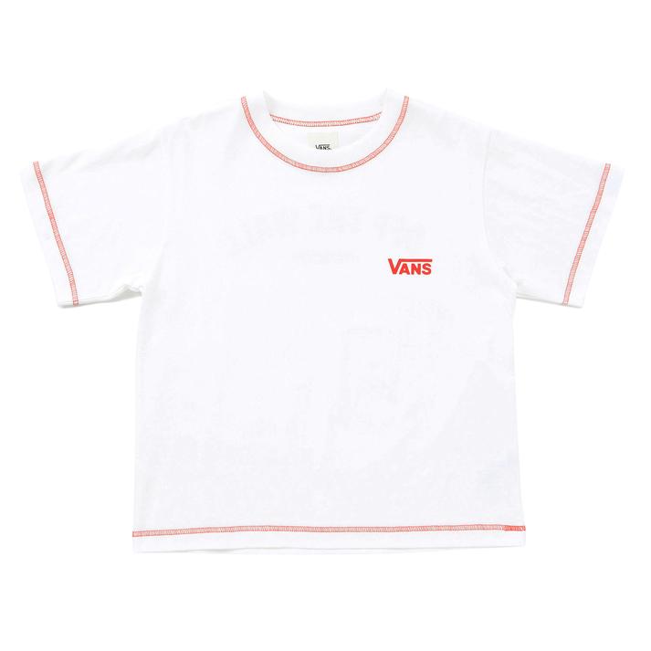 VANS �V���[�g�X���[�u WHITE