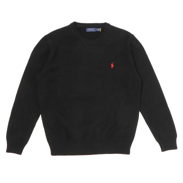 POLO RALPH LAUREN コットン セーター ブラック XL