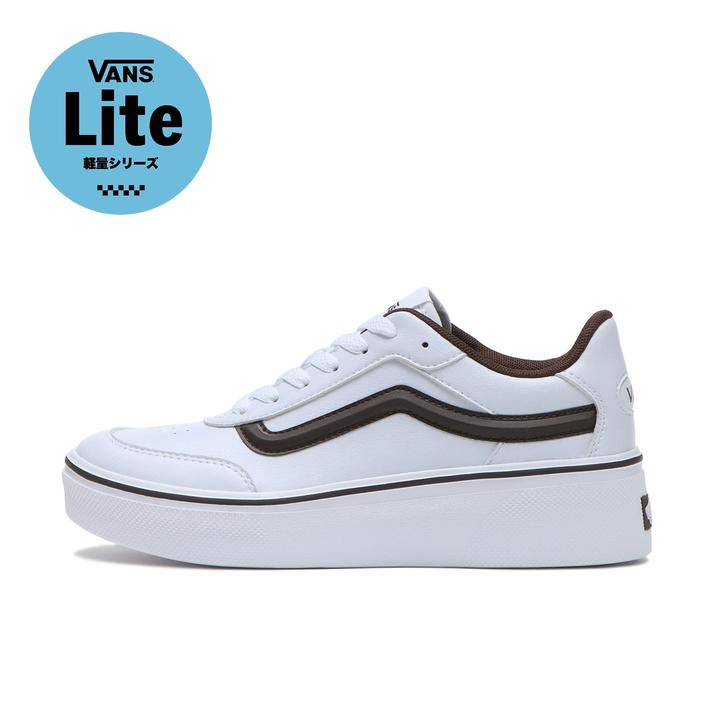 yz yVANSz @Y ISSAC CTbN V3942 WHITE/BROWN 5(23cm)