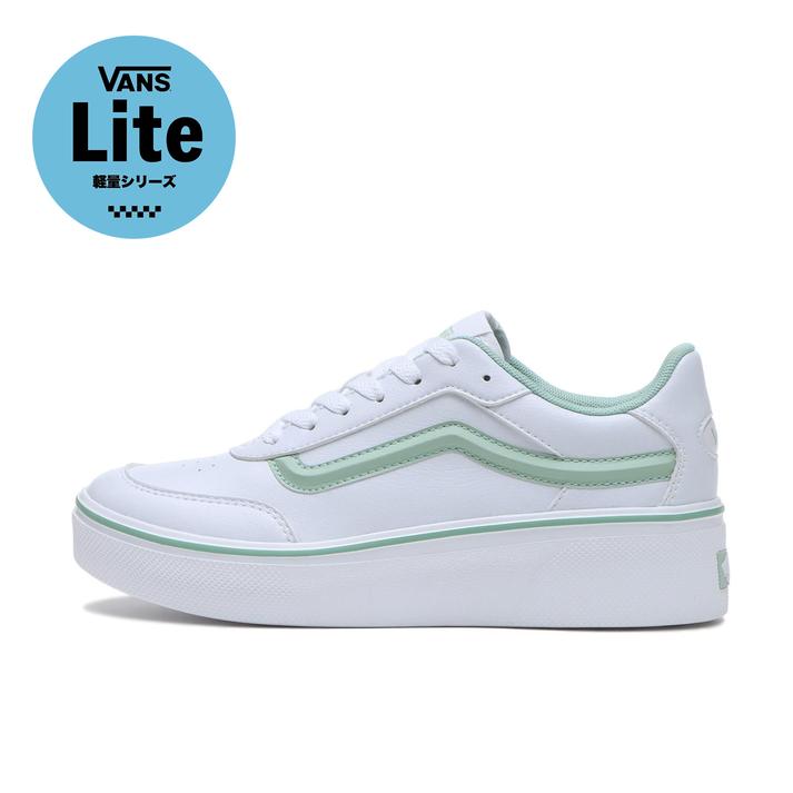 yz yVANSz @Y ISSAC CTbN V3942 WHITE/GREEN 4(22cm)