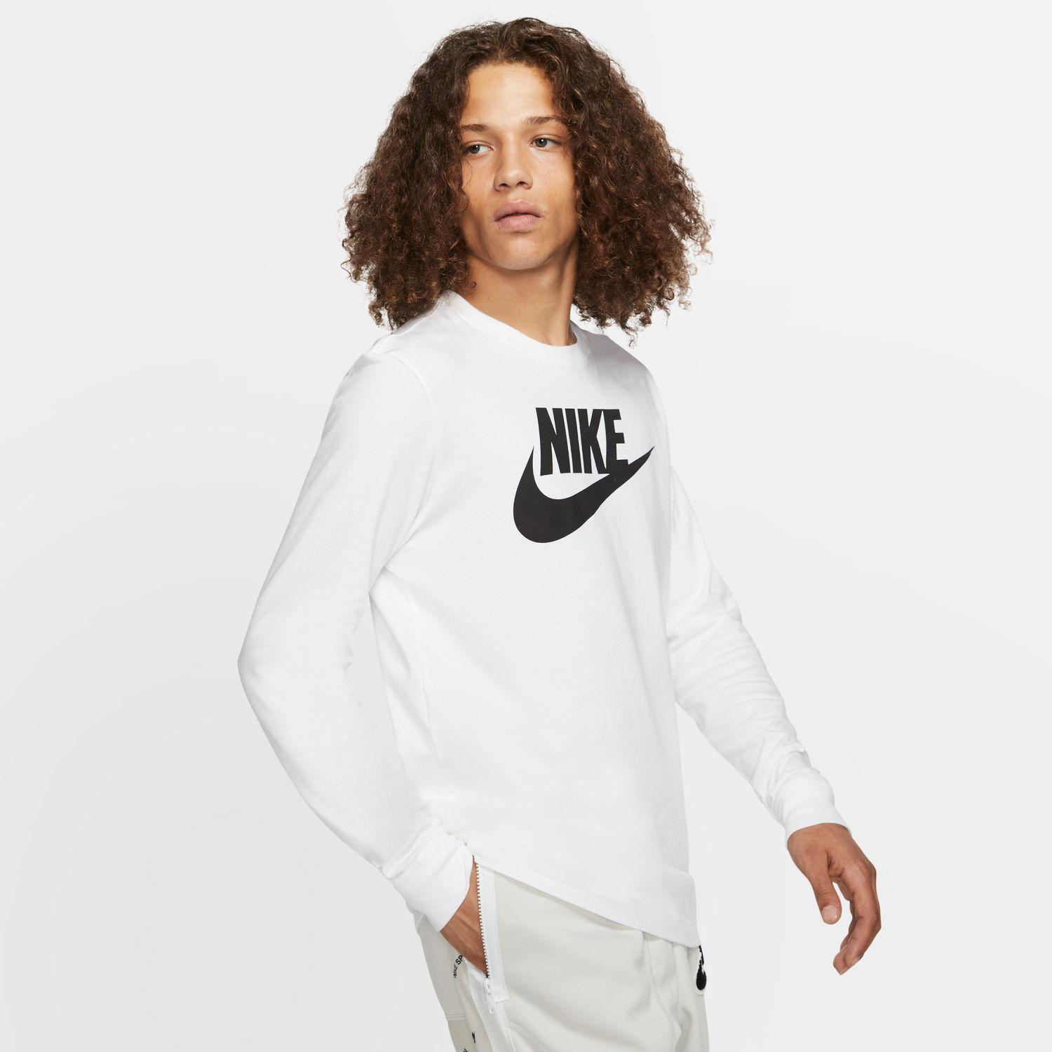 NIKE】 ナイキ M LS TEE ICON FUTURA ロングスリーブ CI6292 100WHITE
