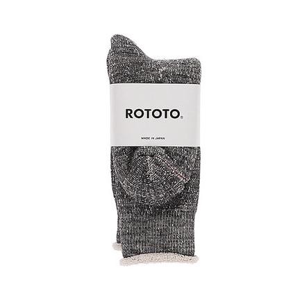 ROTOTO ロトト ダブルフェイスクルーソックス 202-R1001