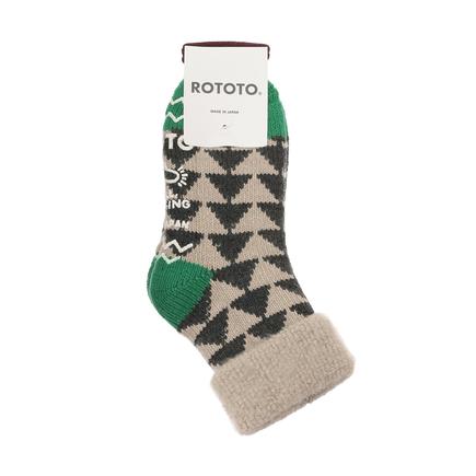 ROTOTO コンフィールームソックスサンカク